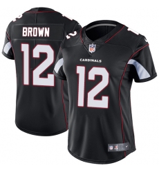Women's Nike Arizona Cardinals #12 John Brown Black Alternate Vapor Untouchable Limited Player NFL Jersey