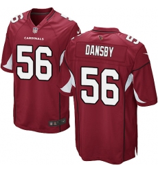 Men's Nike Arizona Cardinals #56 Karlos Dansby Game Red Team Color NFL Jersey