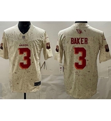 Men's Arizona Cardinals #3 Budda Baker Limited Cream Rivalries FUSE Vapor Jersey