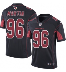 Men's Nike Arizona Cardinals #96 Kareem Martin Limited Black Rush Vapor Untouchable NFL Jersey