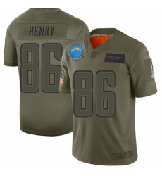 Women's Los Angeles Chargers #86 Hunter Henry Limited Camo 2019 Salute to Service Football Jersey