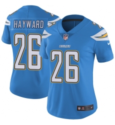 Women's Nike Los Angeles Chargers #26 Casey Hayward Electric Blue Alternate Vapor Untouchable Limited Player NFL Jersey