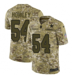 Youth Nike Dallas Cowboys #54 Chuck Howley Limited Camo 2018 Salute to Service NFL Jersey