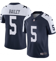 Youth Nike Dallas Cowboys #5 Dan Bailey Navy Blue Throwback Alternate Vapor Untouchable Limited Player NFL Jersey