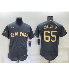 Men's New York Yankees #65 Nestor Cortes Jr Grey 2022 All Star Stitched Flex Base Nike Jersey