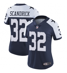 Women's Nike Dallas Cowboys #32 Orlando Scandrick Navy Blue Throwback Alternate Vapor Untouchable Limited Player NFL Jersey