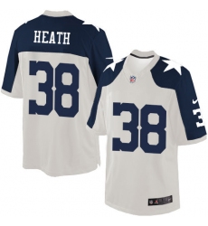 Men's Nike Dallas Cowboys #38 Jeff Heath Limited White Throwback Alternate NFL Jersey