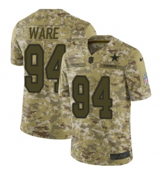 Men's Nike Dallas Cowboys #94 DeMarcus Ware Limited Camo 2018 Salute to Service NFL Jersey