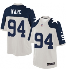 Men's Nike Dallas Cowboys #94 DeMarcus Ware Limited White Throwback Alternate NFL Jersey
