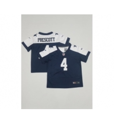 Toddlers Dallas Cowboys #4 Dak Prescott Blue Thanksgiving 2021 Vapor Untouchable Stitched Nike Limited Jersey