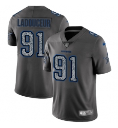 Men's Nike Dallas Cowboys #91 L. P. Ladouceur Gray Static Vapor Untouchable Limited NFL Jersey