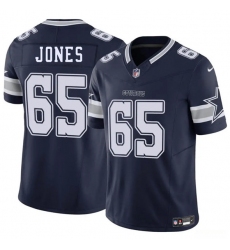 Men's Dallas Cowboys #65 Robert Jones Navy 2025 F.U.S.E. Vapor Untouchable Limited Football Stitched Jersey