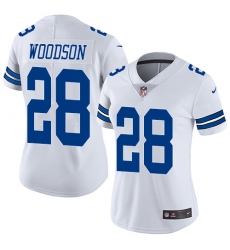 Women's Nike Dallas Cowboys #28 Darren Woodson White Vapor Untouchable Limited Player NFL Jersey