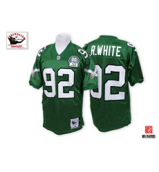 Mitchell And Ness Philadelphia Eagles #92 Reggie White Midnight Green Team Color Authentic Throwback NFL Jersey