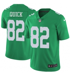 Men's Nike Philadelphia Eagles #82 Mike Quick Limited Green Rush Vapor Untouchable NFL Jersey