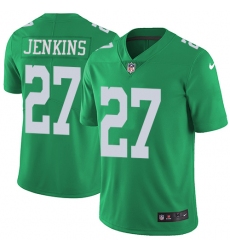 Youth Nike Philadelphia Eagles #27 Malcolm Jenkins Limited Green Rush Vapor Untouchable NFL Jersey