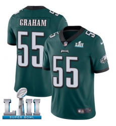 Men's Nike Philadelphia Eagles #55 Brandon Graham Midnight Green Team Color Vapor Untouchable Limited Player Super Bowl LII NFL Jersey
