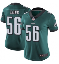 Women's Nike Philadelphia Eagles #56 Chris Long Midnight Green Team Color Vapor Untouchable Limited Player NFL Jersey