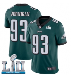Youth Nike Philadelphia Eagles #93 Timmy Jernigan Midnight Green Team Color Vapor Untouchable Limited Player Super Bowl LII NFL Jersey