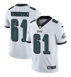 Men's Nike Philadelphia Eagles #61 Stefen Wisniewski White Vapor Untouchable Limited Player NFL Jersey