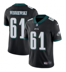 Youth Nike Philadelphia Eagles #61 Stefen Wisniewski Black Alternate Vapor Untouchable Limited Player NFL Jersey