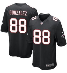 Men's Nike Atlanta Falcons #88 Tony Gonzalez Game Black Alternate NFL Jersey