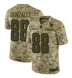 Youth Nike Atlanta Falcons #88 Tony Gonzalez Limited Camo 2018 Salute to Service NFL Jersey