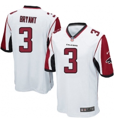 Men's Nike Atlanta Falcons #3 Matt Bryant Game White NFL Jersey