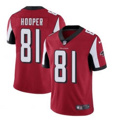 Youth Nike Atlanta Falcons #81 Austin Hooper Red Team Color Vapor Untouchable Limited Player NFL Jersey
