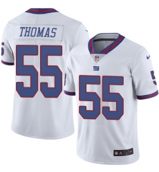 Youth Nike New York Giants #55 J.T. Thomas Limited White Rush Vapor Untouchable NFL Jersey