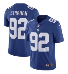 Men's Nike New York Giants #92 Michael Strahan Royal Blue Team Color Vapor Untouchable Limited Player NFL Jersey