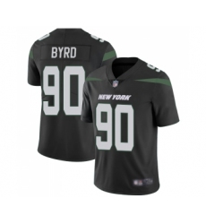 Men's New York Jets #90 Dennis Byrd Black Alternate Vapor Untouchable Limited Player Football Jersey