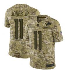 Men's Nike Detroit Lions #11 Marvin Jones Jr Limited Camo 2018 Salute to Service NFL Jersey