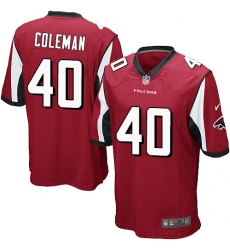 Men's Nike Atlanta Falcons #40 Derrick Coleman Game Red Team Color NFL Jersey