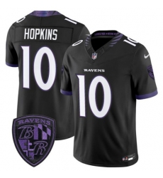 Men's Baltimore Ravens #10 DeAndre Hopkins Black 2026 F.U.S.E. Alternate Vapor Limited Football Stitched Jersey