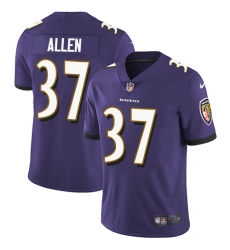 Men's Nike Baltimore Ravens #37 Javorius Allen Purple Team Color Vapor Untouchable Limited Player NFL Jersey