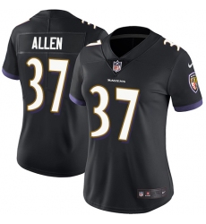 Women's Nike Baltimore Ravens #37 Javorius Allen Black Alternate Vapor Untouchable Limited Player NFL Jersey