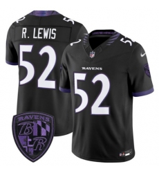 Men's Baltimore Ravens #52 Ray Lewis Black 2026 F.U.S.E. Alternate Vapor Limited Football Stitched Jersey