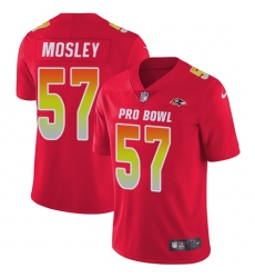 Women's Nike Baltimore Ravens #57 C.J. Mosley Limited Red 2018 Pro Bowl NFL Jersey