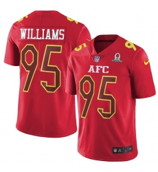 Men's Nike Buffalo Bills #95 Kyle Williams Limited Red 2017 Pro Bowl NFL Jersey