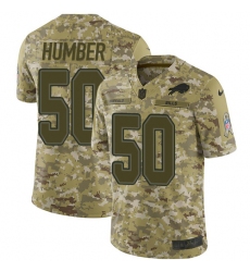 Men's Nike Buffalo Bills #50 Ramon Humber Limited Camo 2018 Salute to Service NFL Jersey