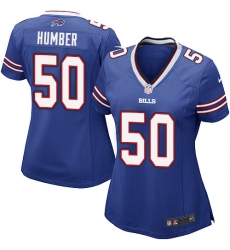 Women's Nike Buffalo Bills #50 Ramon Humber Game Royal Blue Team Color NFL Jersey