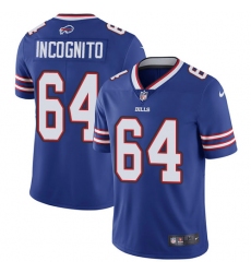 Men's Nike Buffalo Bills #64 Richie Incognito Royal Blue Team Color Vapor Untouchable Limited Player NFL Jersey
