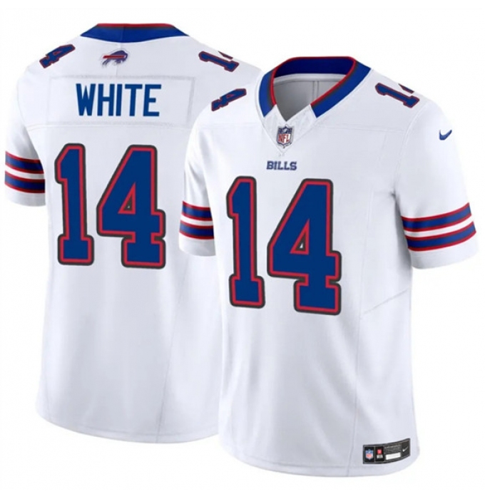 Men's Buffalo Bills #14 Mike White White 2025 F.U.S.E. Vapor Untouchable Limited Football Stitched Jersey
