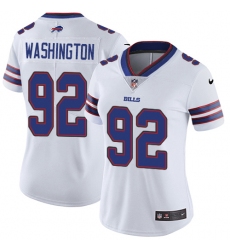 Women's Nike Buffalo Bills #92 Adolphus Washington White Vapor Untouchable Limited Player NFL Jersey