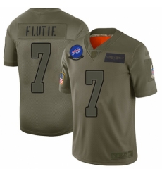 Youth Buffalo Bills #7 Doug Flutie Limited Camo 2019 Salute to Service Football Jersey