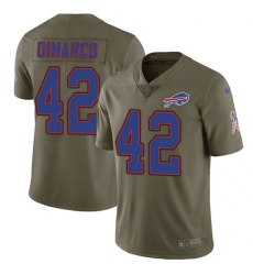Men's Nike Buffalo Bills #42 Patrick DiMarco Limited Olive 2017 Salute to Service NFL Jersey