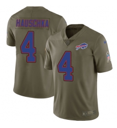 Youth Nike Buffalo Bills #4 Stephen Hauschka Limited Olive 2017 Salute to Service NFL Jersey