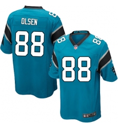 Men's Nike Carolina Panthers #88 Greg Olsen Game Blue Alternate NFL Jersey