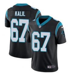 Men's Nike Carolina Panthers #67 Ryan Kalil Black Team Color Vapor Untouchable Limited Player NFL Jersey